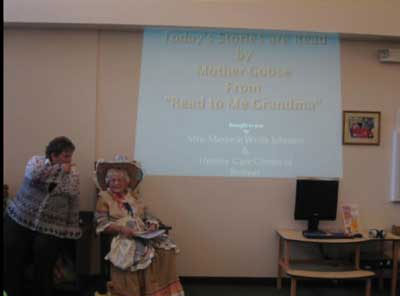 Marjorie Johnson at the library program "This Little Library of Mine" Marjorie Johnson at the library program "This Little Library of Mine"